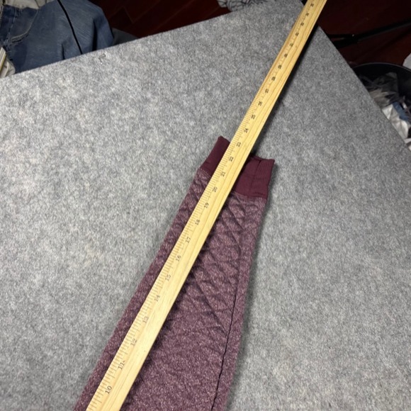 Smartwool Womens Merino Wool Quilted Half Zip Hoodie Burgundy Small - Picture 9 of 10